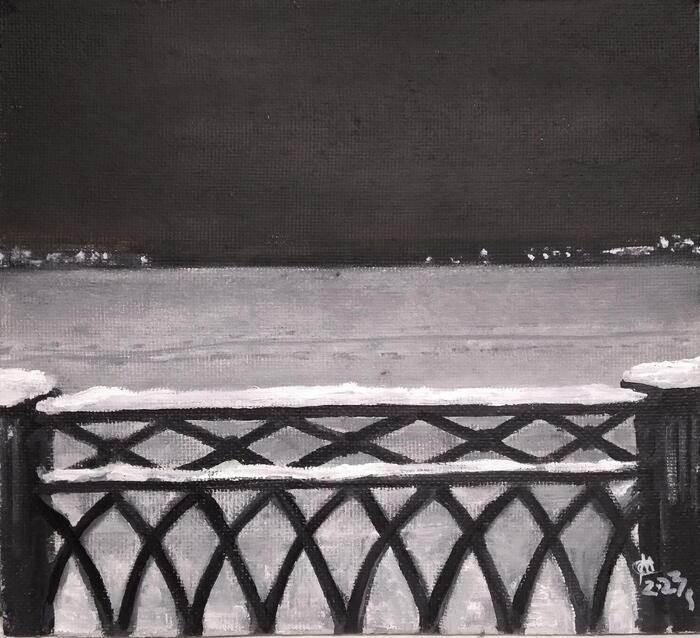 "Ограда плотины камбарского пруда" 2023г