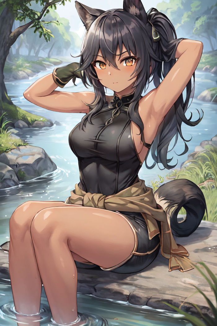 Рандомных тян пост Аниме, Арты нейросетей, Stable Diffusion, Арт, Anime Art, Original Character, Длиннопост