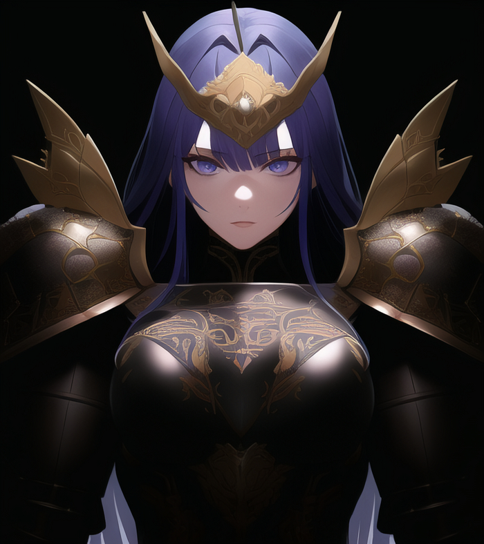 Knight Raiden Genshin Impact, Raiden Shogun (Genshin Impact), , , , , Anime Art, ,  ,  , 