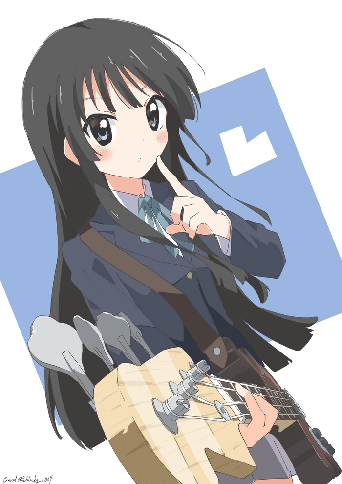  Akiyama Mio, K-on, , Anime Art