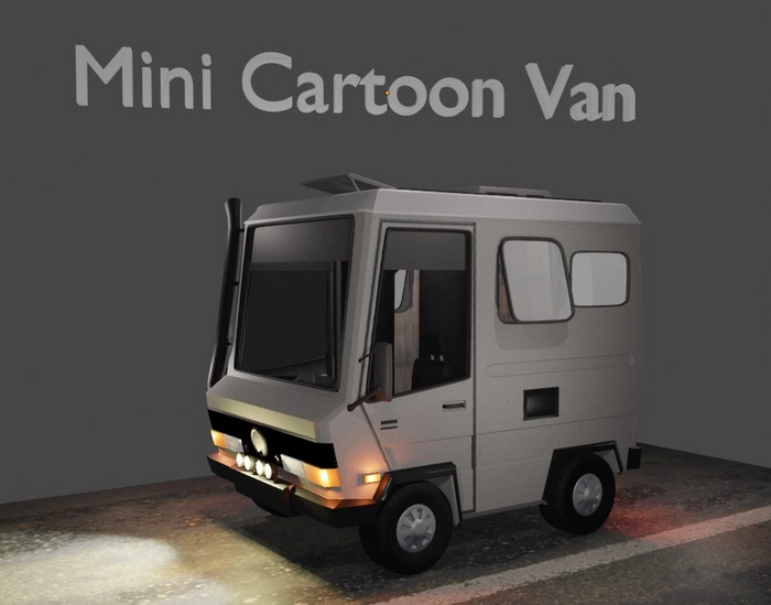 Cartoon Van   SarCraft 3D , Blender, 