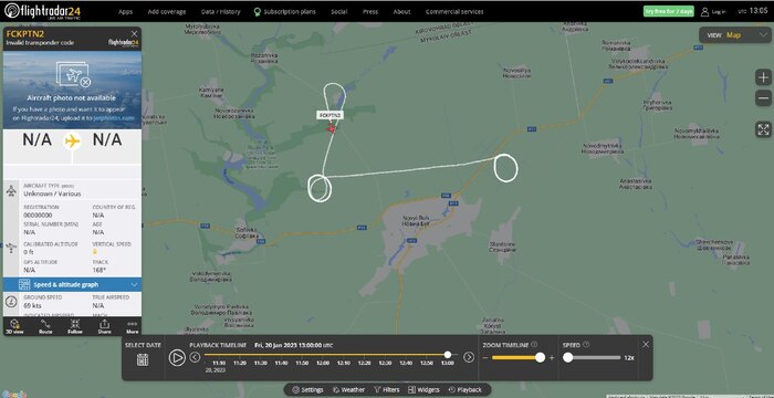     Flightradar24, Bayraktar