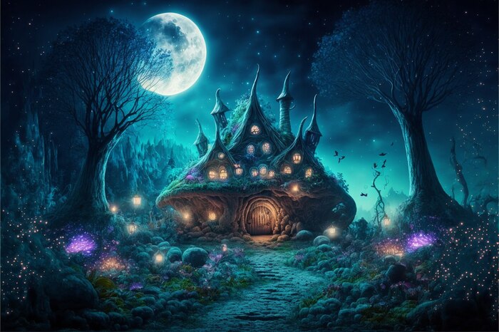 СКАЗОЧНЫЕ ОБОИ НА РАБОЧИЙ СТОЛ Midjourney, Арты нейросетей, Нейронные сети, Цифровой рисунок, Длиннопост, Фоторедактор, Обои на рабочий стол, Сказка, Река, Озеро, Красота, Волшебство, Магия, Ночь, День, Луна