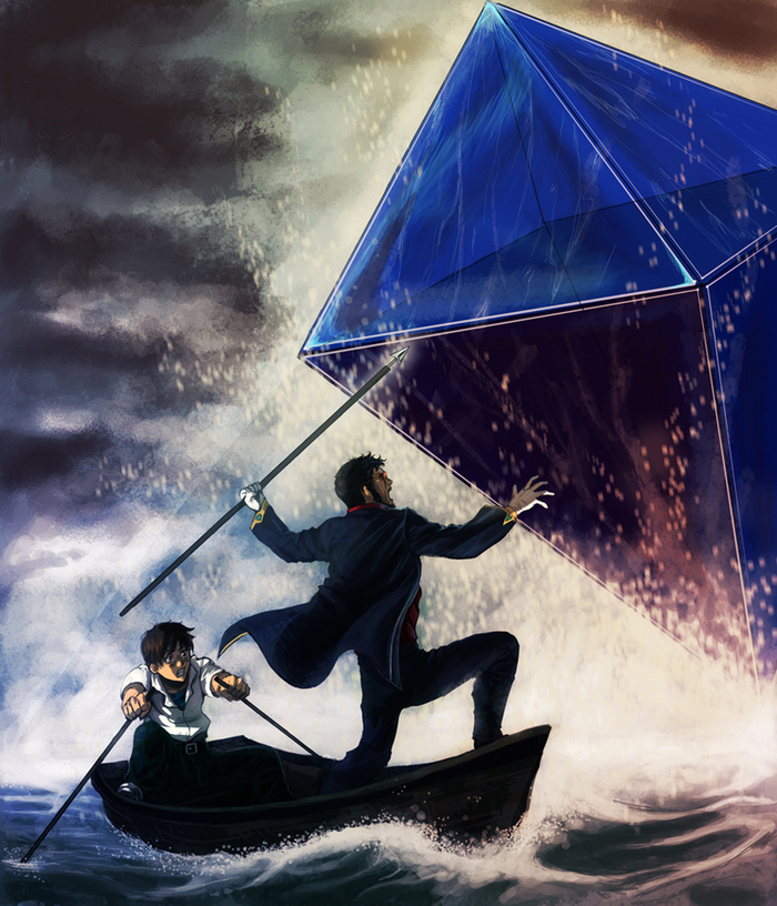 Neon Genesis Moby-Dick Anime Art, Evangelion, Shinji Ikari, Ikari Gendo, Ramiel, ,  