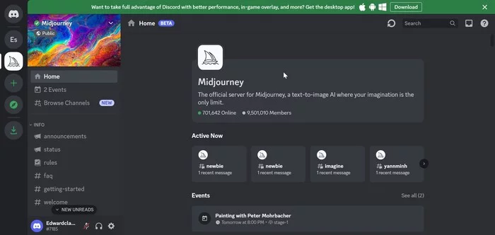 Midjourney. Пошаговый гайд для абсолютных новичков Нейронные сети, Арты нейросетей, Midjourney, Урок, Длиннопост, Скриншот