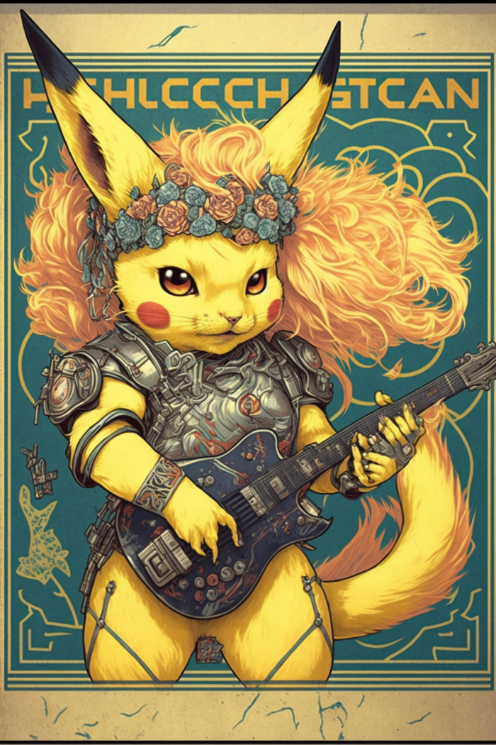 Glam metal    Midjourney Midjourney,  , ,  , Glam Metal, 