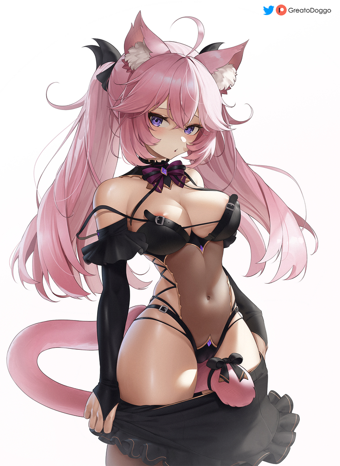  )    ;) , Anime Art, , ,  , ,  , , Animal Ears, , Virtual YouTuber, , Greatodoggo