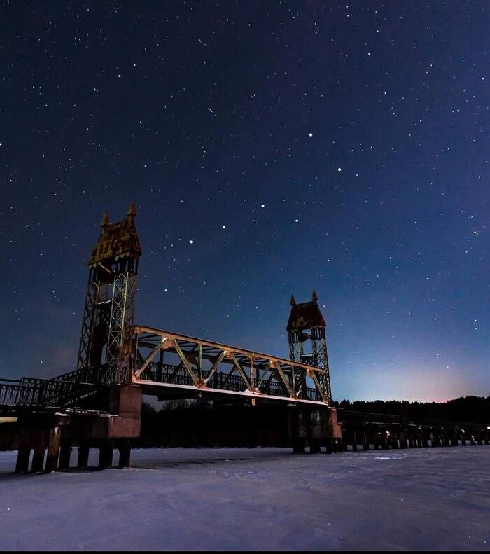 Звездное небо над Воложкой Фотография, Звездное небо, Зима, Удмуртия