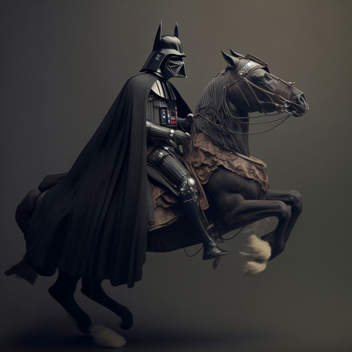 Dart Vader  .   Midjourney