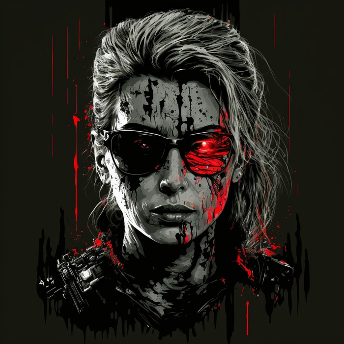 Sarah Connor Midjourney,  ,  ,  