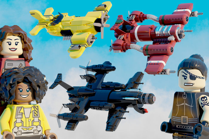 Dieselpunk Planes - LEGO Ideas LEGO, Dieselpunk, Avionetca, Spitfire, 