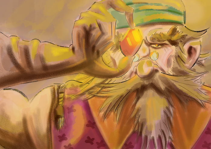 Рисунок дня: "Оценщик волшебных камней"