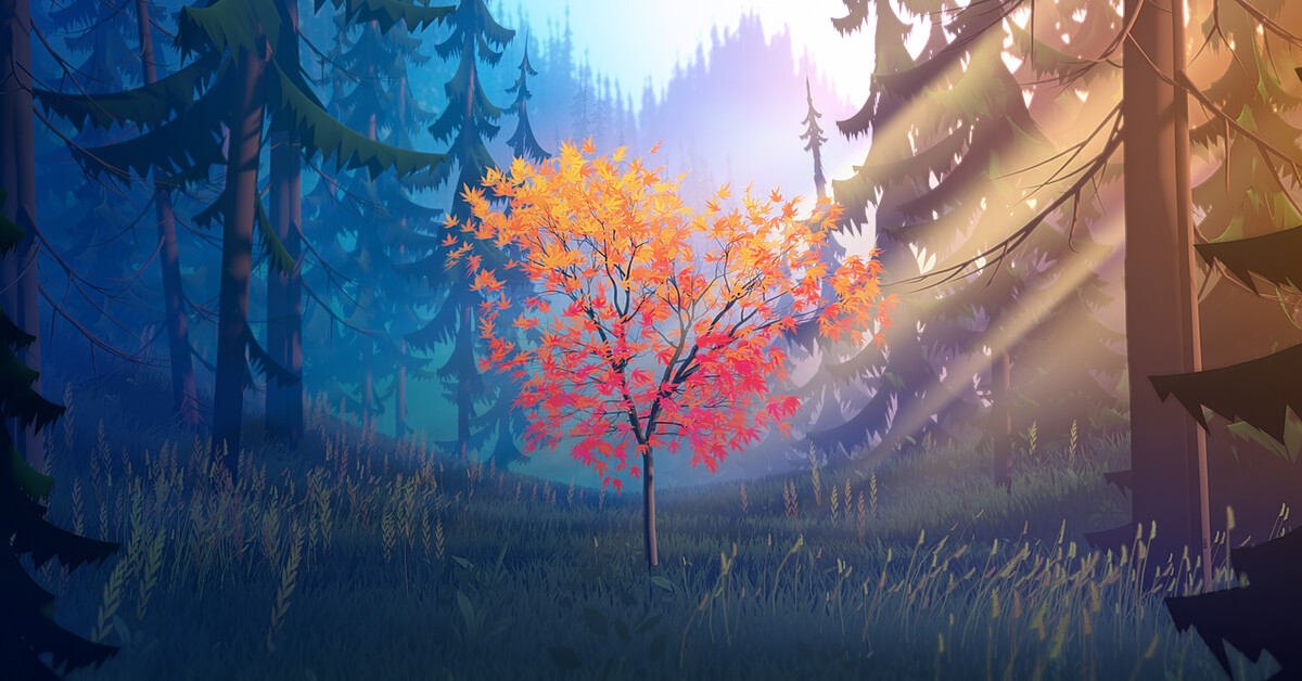 Blender forest. Blender 3d лес. Стилизованный лес. Stylized Forest рендер. Blender обои.