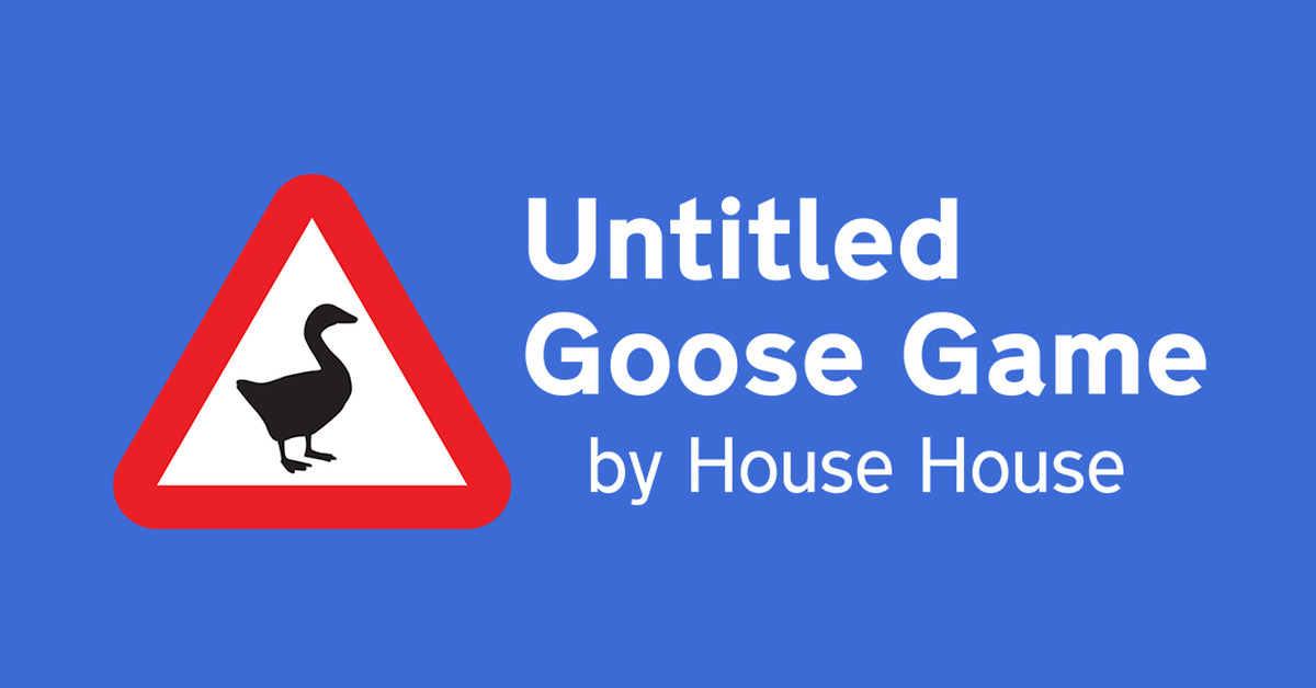 Untitled game. Untitled Goose game. Антайтлед Гус гейм. Goose game logo. Untitled Goose game logo.