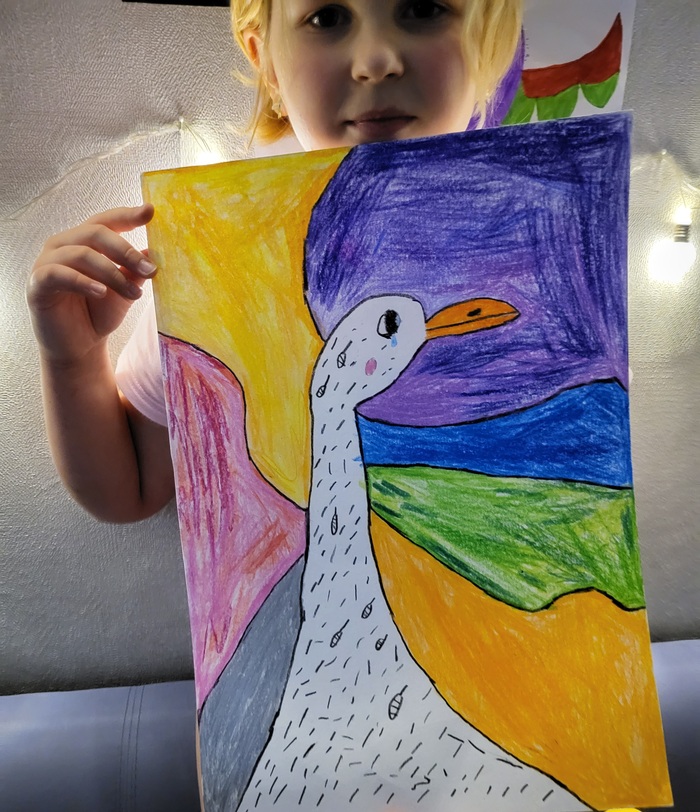 Ответ на пост «Ответ на пост "Доча нарисовала гуся"»