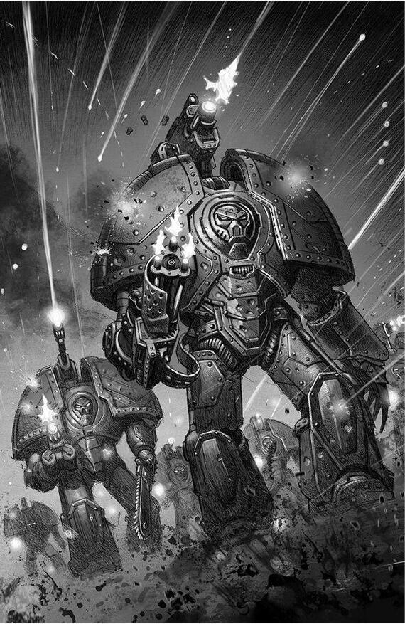 Shattered Legions – Pyre Warden Ari’i leads the ground assault on Praestes – by Tierner Trevallion Warhammer 40k, Wh Art, Salamander