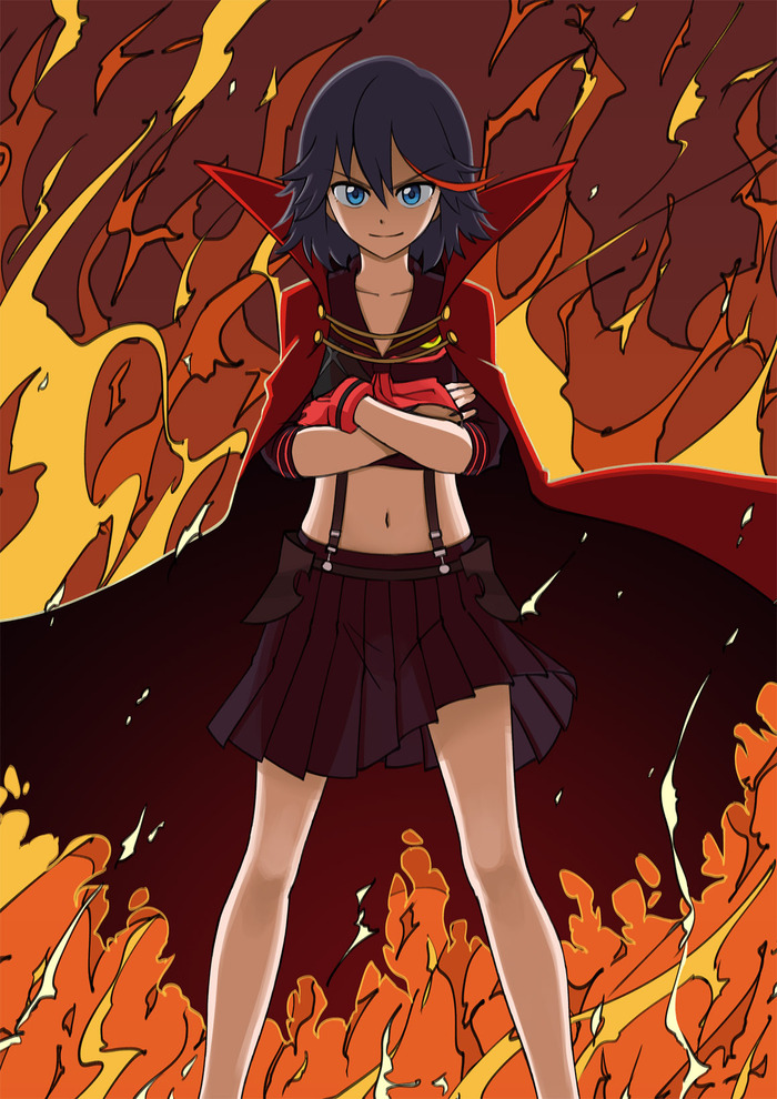          Anime Art, , Matoi Ryuuko, Kill la Kill, Gurren Lagann, 