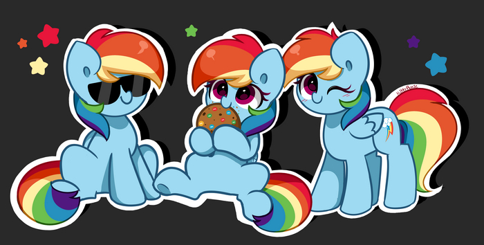    My Little Pony, Rainbow Dash, Ponyart, , Kittyrosie