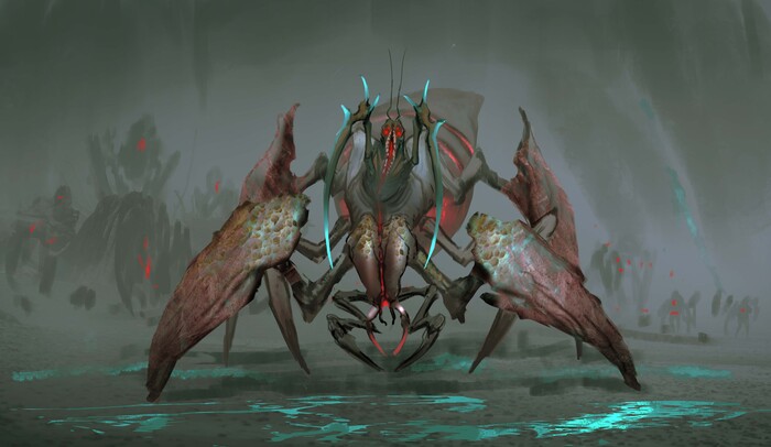 Иллюстрация одного из боссов для игры Tenebris Инди игра, Gamedev, Инди, Разработка, Unity, RPG, Компьютерные игры, JRPG, Длиннопост