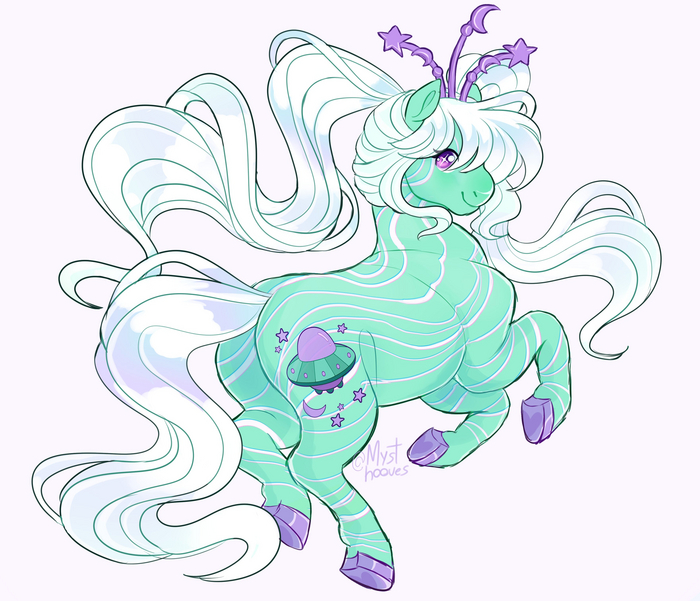 Whimsical space pony My Little Pony, Original Character, Ponyart, MLP G1