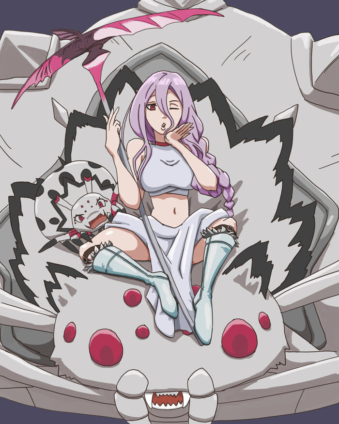 ,    ?) Anime Art, , Shiraori, Kumo desu ga nani ka?