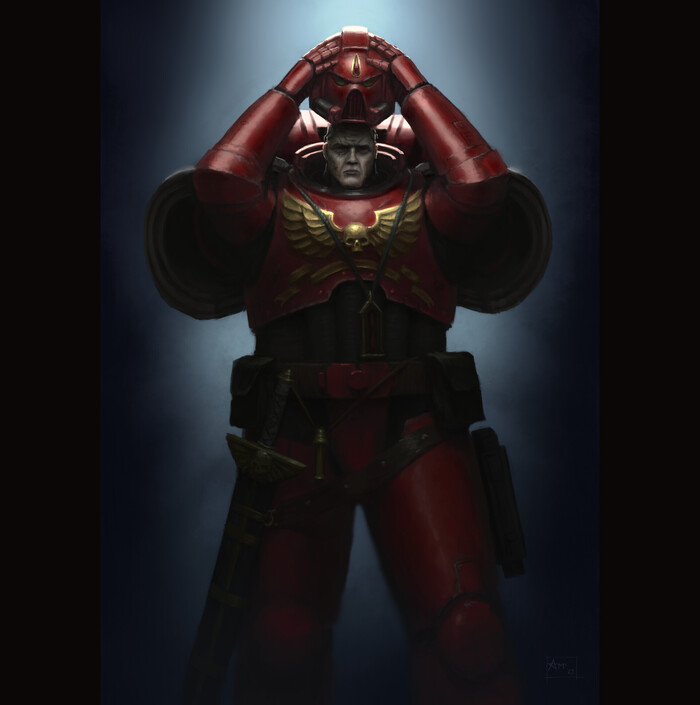 Blood Angels Space Marine by Alex McClelland