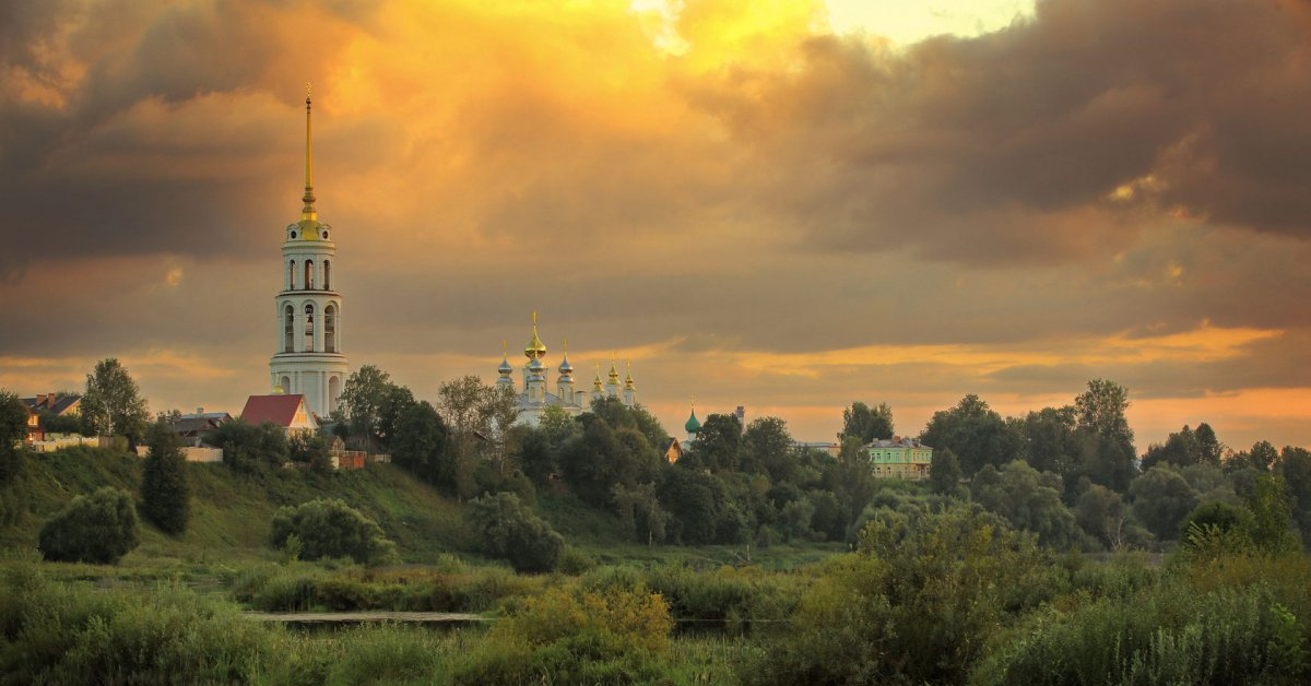 Природа г. Реки города Шуя. Пейзажи города Шуя Ивановская область. Пейзажи Шуи. Шуйская колокольня.