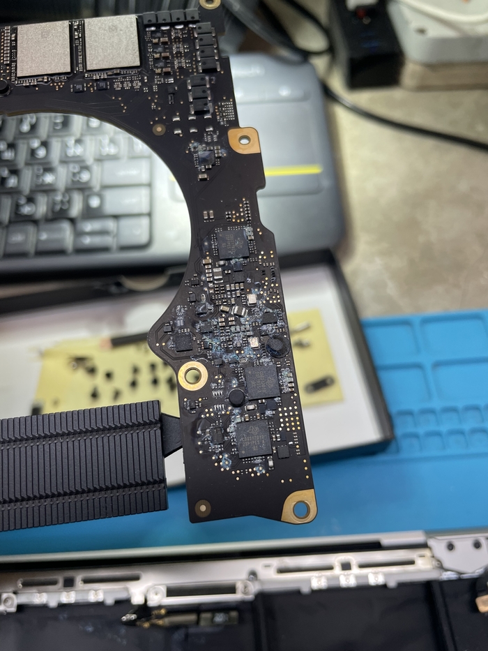 Ремонт залитого A2442 Ремонт техники, Ремонт ноутбуков, Macbook, Apple, Длиннопост