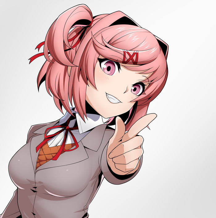  Anime Art, , Doki Doki Literature Club, Natsuki,  