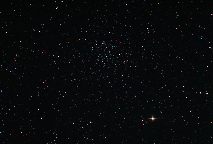 Рассеянное скопление М 46 и планетарная туманность NGC 2438