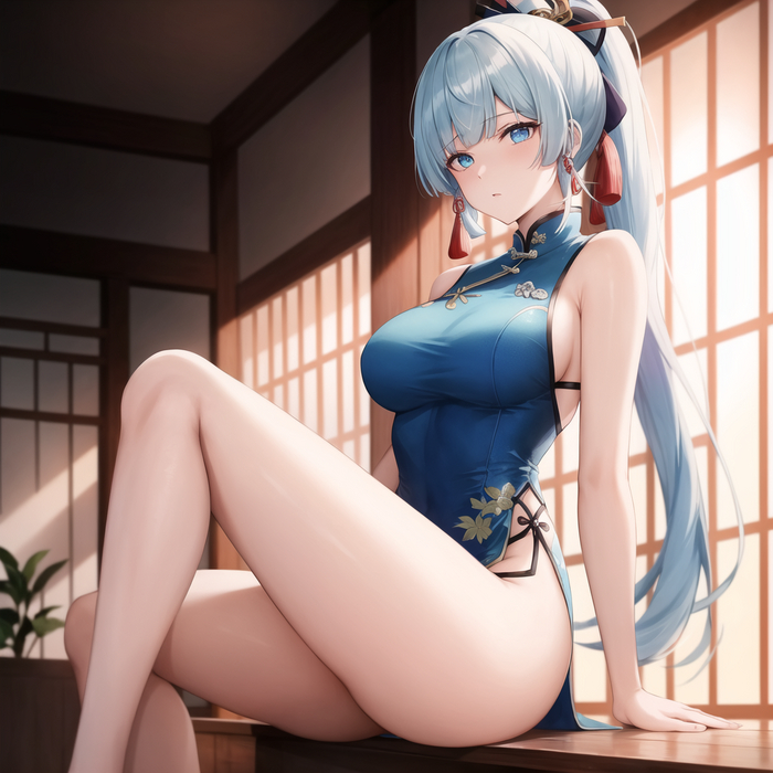    Genshin Impact, Anime Art,  , Kamisato Ayaka (Genshin Impact)