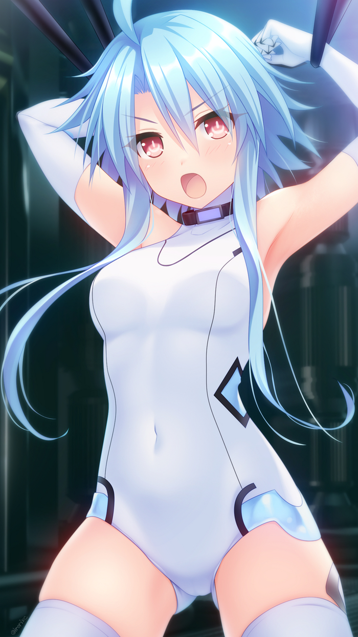 White Heart Anime Art, Hyperdimension Neptunia, Neptunia, Blanc, White Heart, 