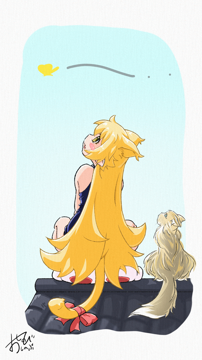 , Anime Art, Monogatari Series, Shinobu Oshino
