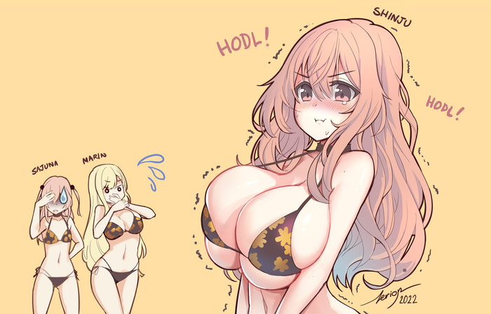   Anime Art, , Sono Bisque Doll wa Koi wo Suru, Marin Kitagawa, Sajuna Inui, , Inui Shinju