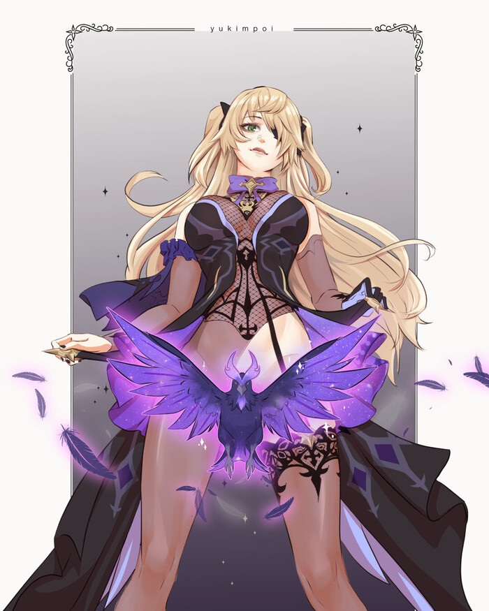  ? Anime Art, Genshin Impact, Fischl (Genshin Impact)