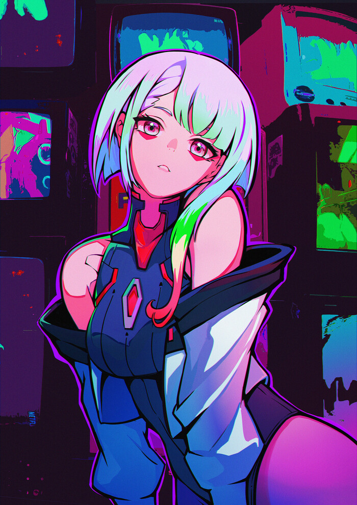 Lucy Cyberpunk: Edgerunners, Cyberpunk 2077, Lucy (Edgerunners), Anime Art, 