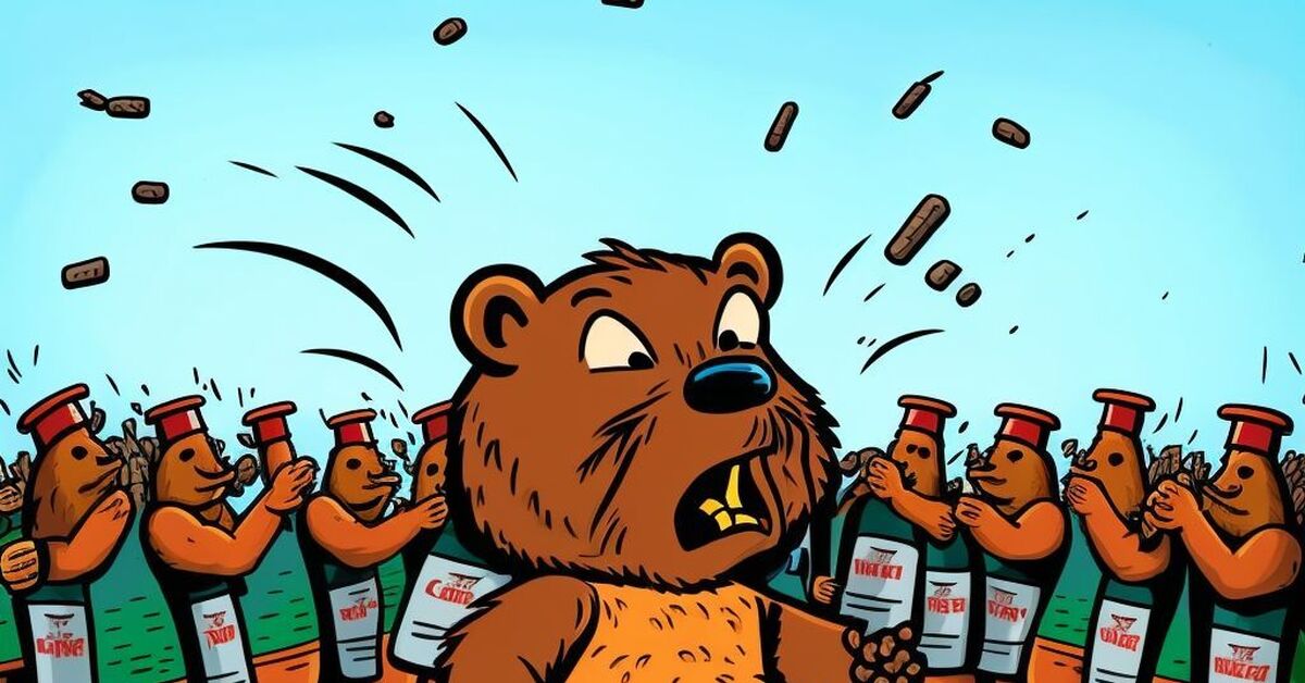 Пьяный бобер | Пикабу