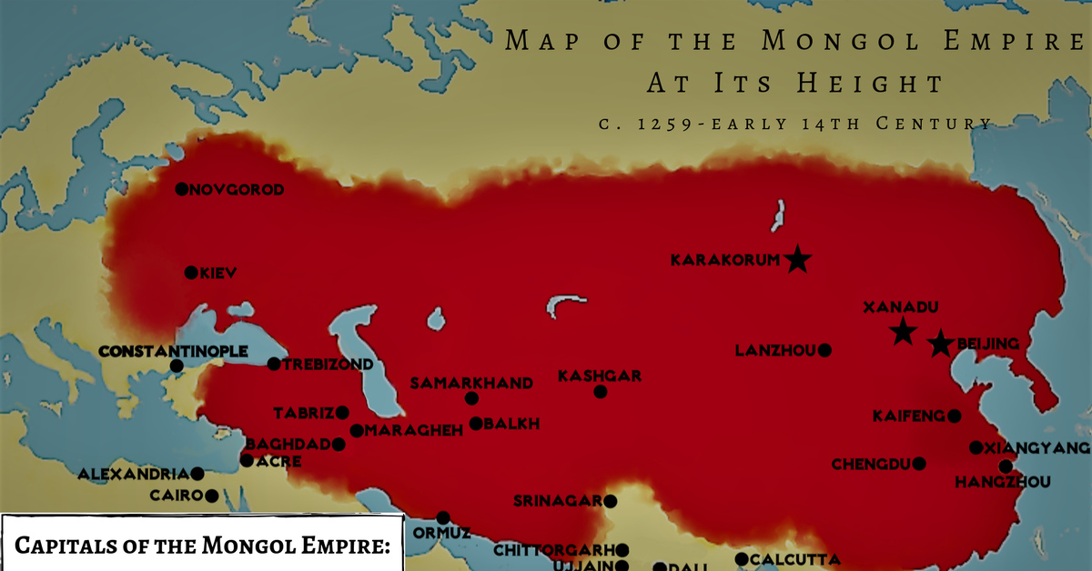 Самая большая территория монголии. Монгольская Империя 1279. Монгольская Империя на пике могущества.