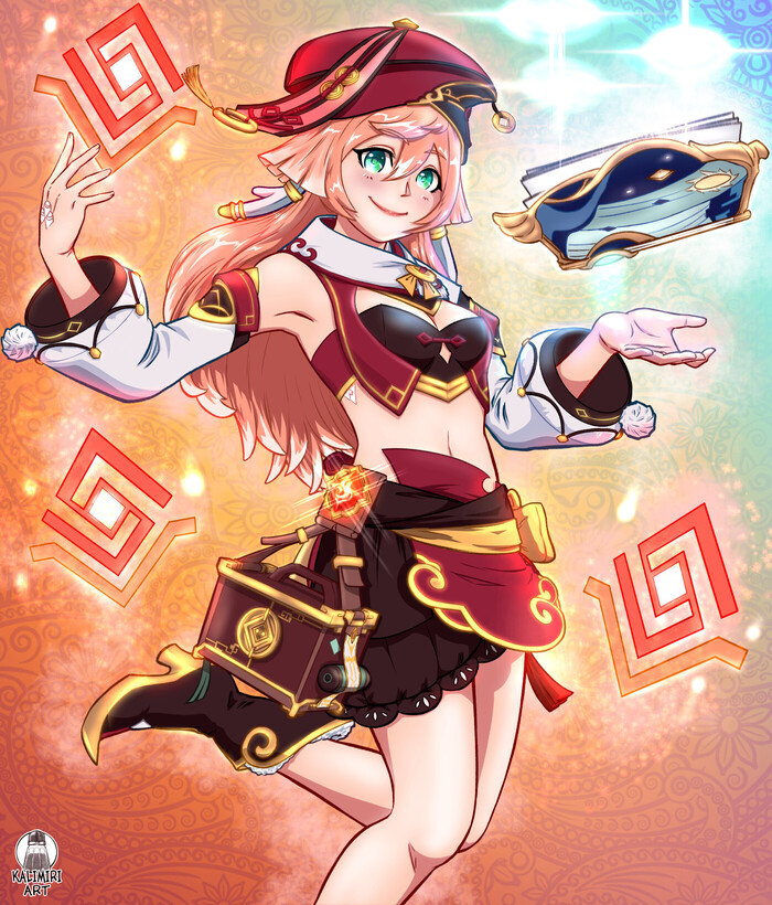  Anime Art, Genshin Impact, Yanfei