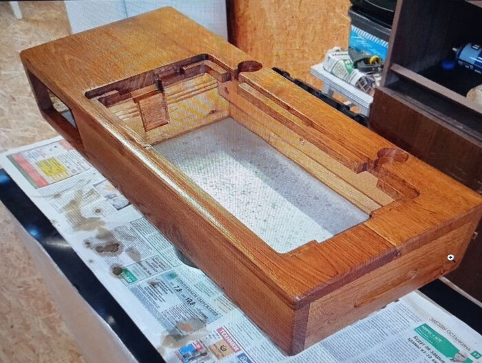 Изготовление поддона для старых швейных машинок. Своими руками | Пикабу