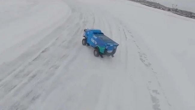 Первые соревнования по зимним гонкам на КамАз