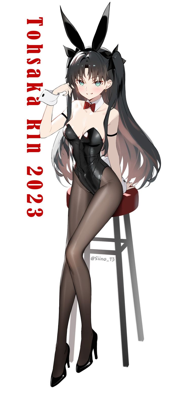  Siino, , Anime Art,  , , , Fate, Fate-stay Night, Fate Grand Order, Tohsaka Rin, Mashu Kyrielight, Bunnysuit, 