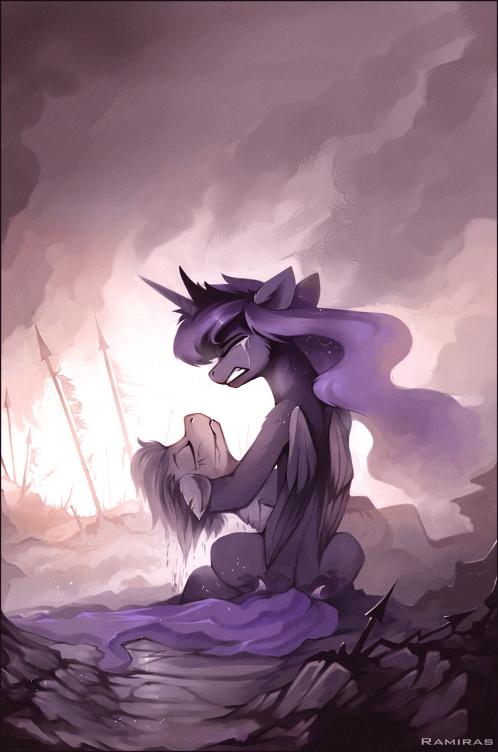 ! My Little Pony, Princess Luna, Original Character, Royal Guard, Ramiras, Semi-grimdark