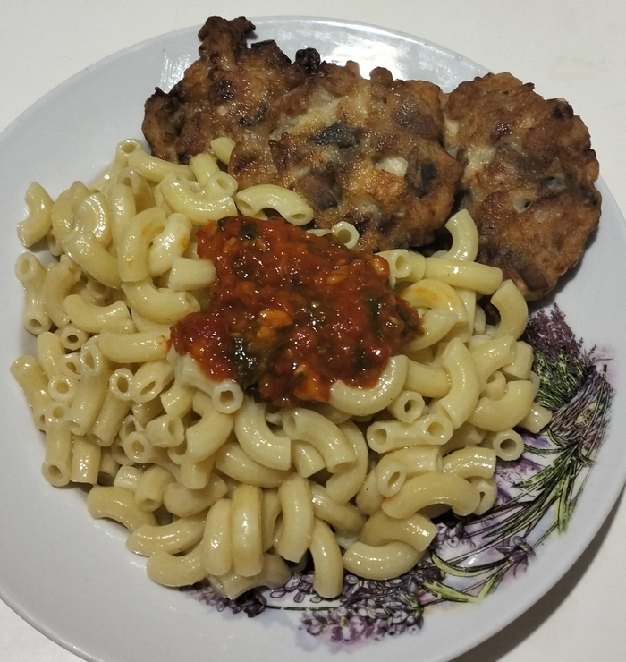 Рубленные куриные котлетки из филе с грибками Кулинария, Рецепт, Длиннопост, Котлеты, Курица