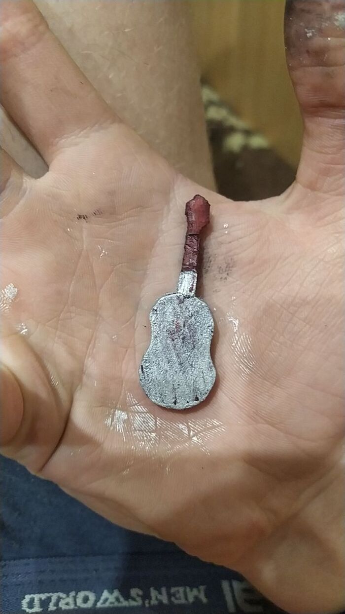 Макро гитара Самоделки, Своими руками, Гитара, Изделия из дерева, Миниатюра, Рукоделие с процессом, Рукожоп, Длиннопост