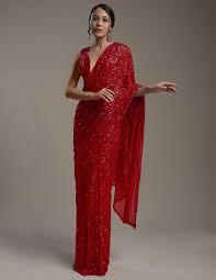 "Red Party Wear Sarees: A Timeless Fashion Favorite" , 100 years of beauty, Casta diva, , , 