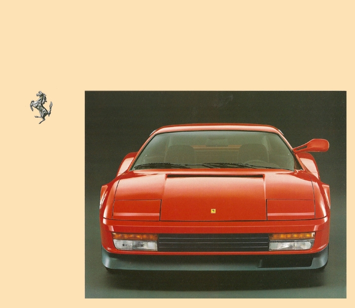 Брошюра Ferrari Testarossa за 1984 год Брошюра, Реклама, Авто, Ferrari, Testarossa, Длиннопост