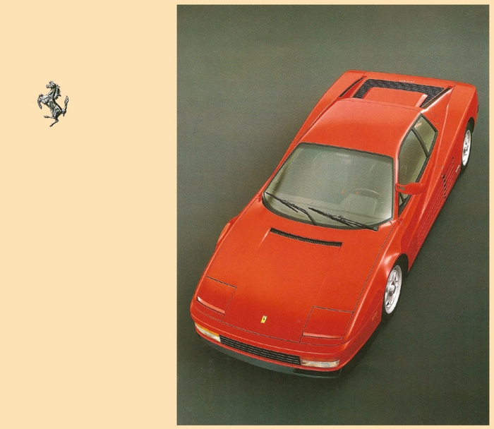 Брошюра Ferrari Testarossa за 1984 год Брошюра, Реклама, Авто, Ferrari, Testarossa, Длиннопост