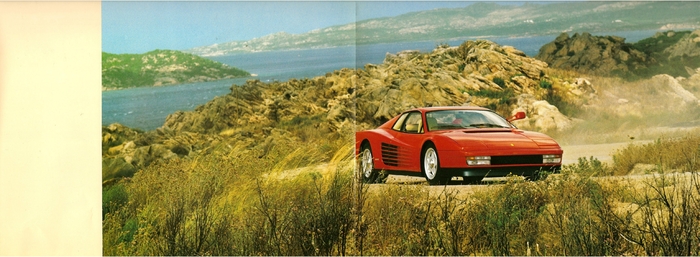 Брошюра Ferrari Testarossa за 1984 год Брошюра, Реклама, Авто, Ferrari, Testarossa, Длиннопост