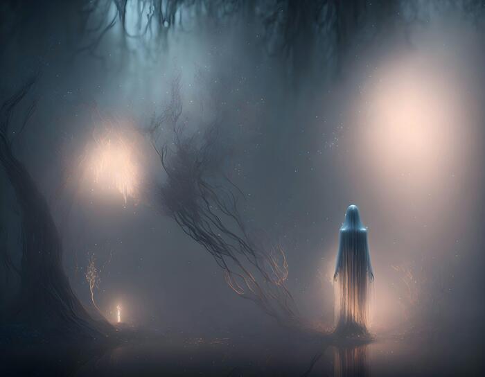 Ты же не испугаешься пойти вслед за призраком? Ночью? В лес?